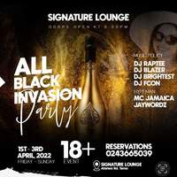 All Black Invasion Party