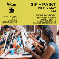 Sip + Paint with Akan Collective