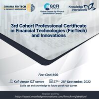 3rd Cohort Professional Certificate in Fintech & Innovations 