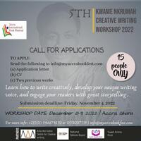 5th Kwame Nkrumah Creative Writing Workshop 2022