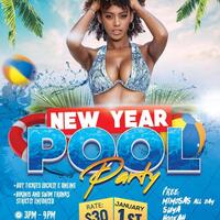 New year pool party