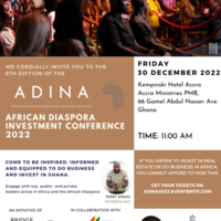 ADINA Conference 2022 ACCRA - The African Diaspora Investment Conference