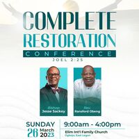 Complete Restoration Conference 