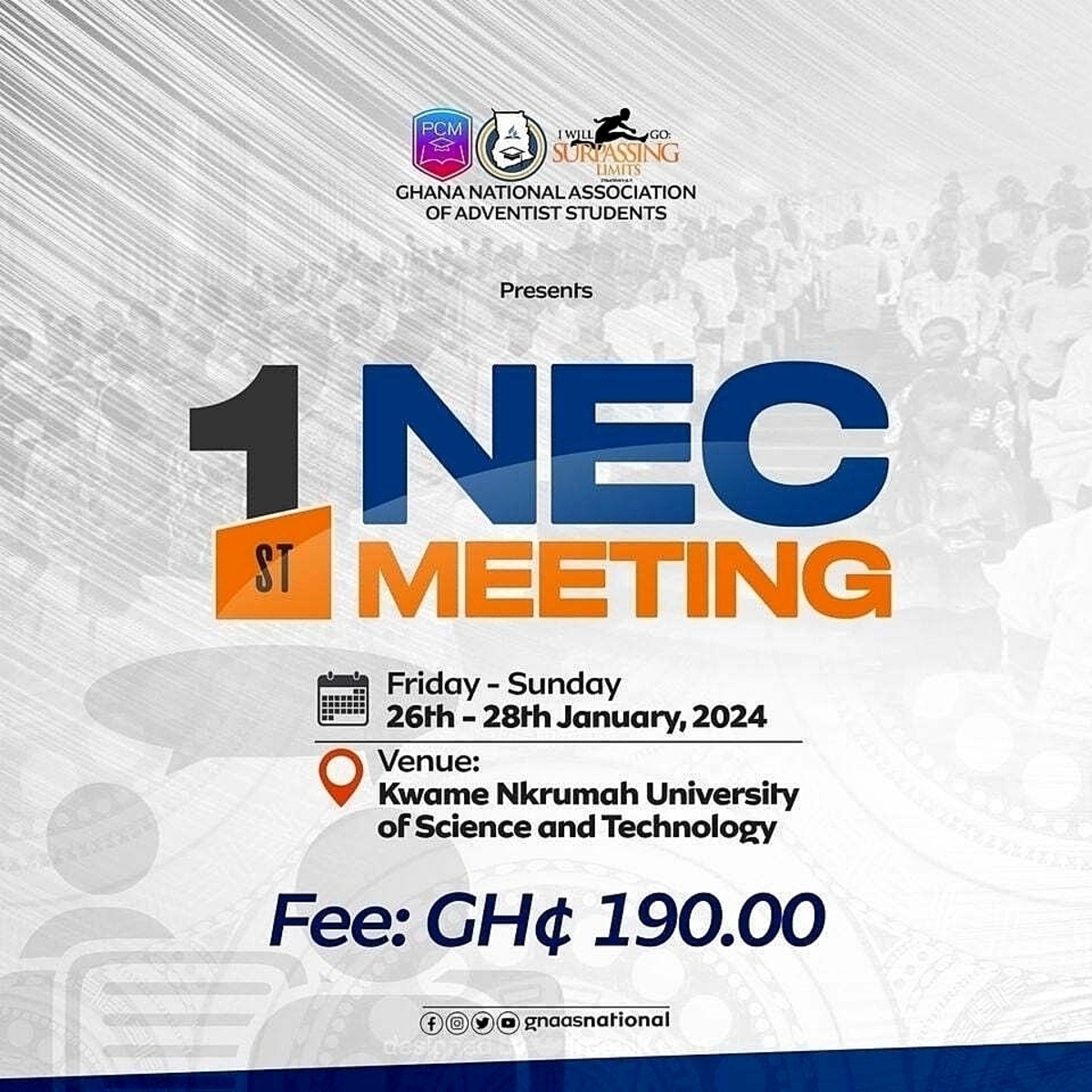 1st NEC MEETING 2024 Tickets, Fri, 26 Jan 2024 at 1200 AM Accra