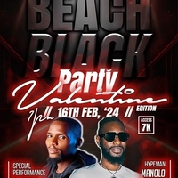 Beach Black Party Valentine