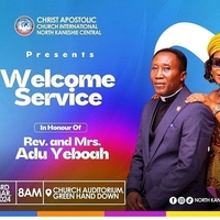 welcome service in honor of Rev and Mrs Adu Yeboah