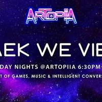 #MekWeVibe @Artopiia Game Night. Music. Intelligent Convo.
