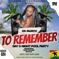 6th MARCH TO REMEMBER POOL PARTY 