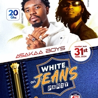 ALL WHITE ON JEANS PARRY 