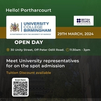 University College Birmingham OPEN DAY