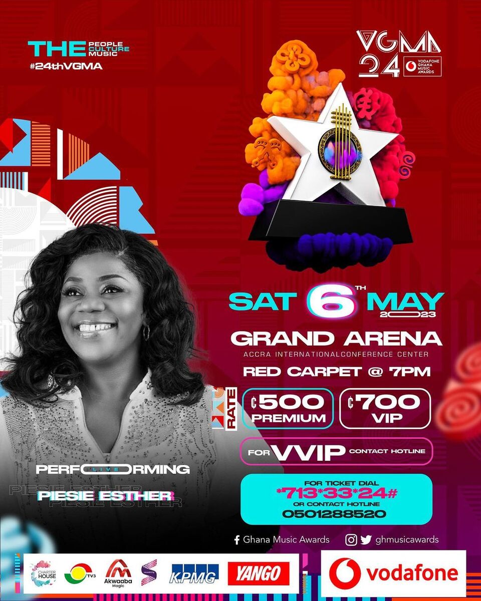 Vodafone Ghana Music Awards (VGMA24) Tickets, Sat, 06 May 2023 at 700
